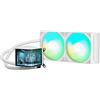 TRYX Dissipatore A Liquido TRYX PANORAMA 280mm LCD 3D Amoled RGB Bianco