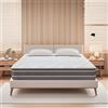 YIDATONG Materasso 140x190 - Alto 28 cm, Memory Foam e Molle Insacchettate - Oeko-TEX - 7 Zone Ergonomiche - Media Compattezza - Amico della Pelle - Traspirante - Antiacaro - Sonno Profondo