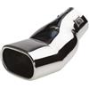 Simoni Racing TRX/62 - Terminale rettangolare di scarico universale, Acciaio inox, Lunghezza 195 mm