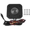 Eujgoov Walfront Illuminato 4,5 cm Rotonda LED Trackball Mouse PS/2 Connettore PCB, Cablata USB Trackball per