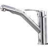 Zeffrary Rubinetto da cucina, rubinetto da cucina con miscelatore monocomando, cartuccia in ceramica con rubinetto girevole a 360°, rubinetto per cucina in versione extra massiccia (convenzionale
