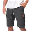 Suwangi Pantaloncini Uomo Pantaloni Corti Bermuda Cargo Sportivo Cotone Corsa Shorts Estivi con Multi-Tasca