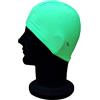 Blue Reef Cappello da nuoto elasticizzato in elastan, anti strappo, facile da montare, tinta unita, non impermeabile, taglia unica, adatto a tutte le età dai 3 anni in su (verde)