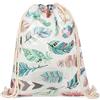 styleBREAKER borsa da palestra trasparente con stampa con piume, impermeabile, borsa sportiva, zaino, borsa, unisex 02012251, colore:Multicolore