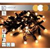 Luccika Stringa di Luci Maxi LED Smart con APP, 150 Luci Calde Dimmerabili in 3 Tonalità di bianco caldo, Giochi di Luce con Musica, Timer, Memoria, IP44, per Interno Esterno (15 Metri - 150 Maxi Led)