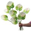 Corkwaw 8 fiori artificiali di Anthurium da 60 cm, veri al tatto, per centrotavola e decorazioni per matrimoni e composizioni floreali (bianco verde)
