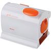 ARIETE - 445 Grati professional Grattuggia con rullo professionale, 120 Watt, contenitore estraibile - Arancione-Bianco