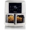 ARIETE - Friggitrice ad aria 4630, 1500 Watt, Capacita 9 litri, 8 programmi, termostato regolabile, funzione Grill - Bianco