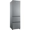 HAIER - HTR3518ENMX Frigorifero combinato, Classe E, 303 litri, No Frost - Acciaio Inox