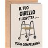 Greeting Cards for Everyone Biglietto Auguri Compleanno - Biglietto Compleanno Donna, Uomo - Per Lui, Per Lei 18, 30, 40, 50 60 anni - Biglietto Auguri Compleanno per Ragazza, Ragazzo - Buon Compleanno - Greeting Girello EU 79