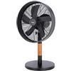 bimar VTM310 Ventilatore da Tavolo in Legno e Metallo 35W, Elica Ø 30cm con 5 Pale in Alluminio, Pannello Comandi con Manopola, Ventilatore Silenzioso a 3 Velocità, Orientabile Dx Sx (Tavolo)