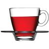 Pasabahce - 12 Pezzi Set con 6 Tazze per tè, caffè, Cappuccino e 6 piattini Aqua (Max. 215 ml)