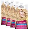 Palette POLY PALETTE Crema Intensive Coloration 10-0/200 Biondo naturale chiaro livello 3 (4 x 115 ml), sbiancante permanente per biondo brillante e duraturo, effetto anti-ingiallimento