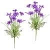 Flair Flower Mazzo di margherite artificiale, set da 2 pezzi, 50 cm, bouquet di margherite, margherite, fiori artificiali, camomilla, bouquet, fiori artificiali, decorazione da tavolo, colore viola