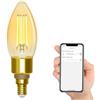 Levitantes Lampadina a filamento wifi intelligente, C35 ambrata E14 compatibile con Alexa e Google Home, lampadina E14-4.5W 470 Lm, lampadina intelligente Wi Fi (C35)
