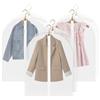 KollyKolla Copriabiti Antipolvere 60x80 cm, 6 pezzi, Copriabiti Trasparenti con Cerniera, Antipolvere Antitarme Impermeabili e Anti Umidità con Cerniera per Camicia Costumi Cappotti Giacca, S