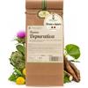 Erbecedario - Tisana Depurativa con Tarassaco e Ortica, Infuso Diuretico effetto Detox, Infuso Depurativo fegato Elimina Tossine e Scorie in eccesso, Tisana drenante, 1 Sacchetto 100g