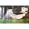 Solar Motion Light - Lampada Solare da Esterno con Sensore di Movimento, 16 LED, 100 Lumen