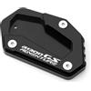 Modeer Compatibile con B.M.W R1300GS Adventure 2023 2024 + cavalletto laterale CNC per moto, cuscinetti di prolunga gsa 1300 r 1300 gsa r1300 gs adv accessori (nero)