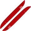 Kacepar Riflettore paraurti posteriore, 1 paio di riflettori riflettenti per paraurti posteriore, compatibile con BMW F21 F20 Serie 1 2015-2016, rosso 63147363787
