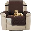 H.VERSAILTEX Copridivano poltrona Impermeabile Divano Protector Mobili Coperture su due lati per Cani/Gatti Letto con Divano Slipcovers 201 x 55cm, Cioccolato
