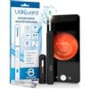 Udivita Otoscopio Pulizia Orecchie Rimozione Cerume con Telecamera 1920p WiFi 3,6mm - UdiGuard Pulitore Orecchie Digitale Compatibile con iPhone iPad Android Nero - 6 Luci LED Adulti Bambini Animali