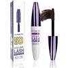 Lestpola Mascara Telescopico 5D Brown: Waterproof, Smudge-proof, Voluminous & Curling - Ciglia Lunghe Makeup