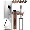 Lestpola Mascara per sopracciglia liquido, impermeabile, a lunga durata, resistente alle sbavature, mascara per sopracciglia, gel per sopracciglia
