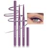 Lestpola Eyeliner viola impermeabile, 2 pezzi Soft and Smooth Glide Gel Eyeliner, Mette Crema Gel Texture, Matita Kajal, Pennino per eyeliner in seta altamente pigmentato, regalo per donne 05