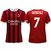 A.C. Milan Maglia Gimenez Milan Home 2024 2025 rossonera AC ufficiale adulto ragazzo bambino Santiago 7