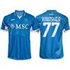 Napoli S.S.C. Maglia Kvaratskhelia Napoli Home 2024 2025 Azzurri ufficiale adulto ragazzo bambino Kvara