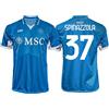Napoli S.S.C. Maglia Spinazzola Napoli Home 2024 2025 Azzurri ufficiale adulto ragazzo bambino