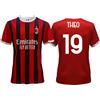 A.C. Milan Maglia Theo Milan Home 2024 2025 rossonera AC ufficiale adulto ragazzo bambino Hernandez 19