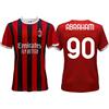 A.C. Milan Maglia Abraham Milan Home 2024 2025 rossonera AC ufficiale adulto ragazzo bambino Tammy 90