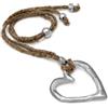 Vestopazzo Pendentif Soie Grand Coeur Vide Irregulier
