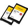 Intenso 2,5 SSD SATA III Top Pack (2 × 128 GB) - SSD veloce e antiurto per PC e notebook, fino a 550 MB/s in lettura, 500 MB/s in scrittura, confezione da 2, nero