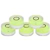 Fafeicy Set 5 Pezzi Livella Bolla Circolare, 15mm Mini Inclinometri a Occhio Di Bue Verde, Strumento di Misura per Bilancia