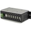 StarTech.com Hub USB 2.0 a 7 porte - USB-A industriale in metallo [7x USB-A] con protezione ESD & Surge Protection Temperatura di utilizzo da -40°C to 80°C Montaggio su guida Din/Wall/Desk Espansore (StarTech.com 7-Port Industria [HB20A7AME]