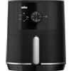 Braun MultiFry 3 HF3000 Friggitrice ad Aria da 4,3L, Forno ad Aria con Controllo della Temperatura 80-200°, Tecnologia RealAir, Timer 60', 12 Programmi Preimpostati, Controllo Touch, 1500W, Nero Opaco