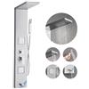 VEVOR Pannello Doccia Sistema a Torre 5 Modalità, con Soffione Doccia, 1345 mm Colonna in Acciaio Inox, Sistema Massaggio a Parete, con Doccetta, Beccuccio per Vasca, 2 Getti Corporei