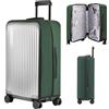 Veki Custodia Protettiva Valigia da Viaggio, Coprivaligia Trasparente, Anti-Polvere Copertura, Copri Valigia Impermeabile, Antigraffio Protettore di Bagagli Luggage Cover (Verde Scuro, 22 Pollici)