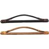 Csirnto Manici Bamboo per Borse 2 Pezzi Manici per Borse Manici Borsa Bamboo Manici per Borse Uncinetto Manici per Borsa Bamboo Manici Legno Rattan Tessuto Manici per Accessori Borsa