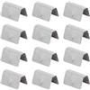 EBTOOLS Clip di Fissaggio per Auto 12pcs auto pioggia deflettore canale in acciaio inox fissaggio clip di fissaggio adatto per HEKO G3