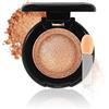 Apooliy Ombretto singolo in polvere glitterata, ombretto in crema shimmer altamente pigmentato, impermeabile, ombretto pressato viola a lunga durata