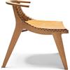 Knoll Citterio Klismos Poltroncina con schienale intrecciato naturale