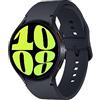 Samsung Galaxy Watch6 - 44 mm - intelligente Uhr mit Sportband - Graphit - Bandgr??e: M/L - Anzeige 3.73 cm (1.5)