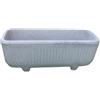 MASTRO GABRIELE Vaso rettangolare misura 81x28xh33 colore grigio cemento