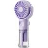 BEEOFICEPENG F4 - Ventilatore a mano per nebbia, per umidificazione, con collo sospeso, mini ventilatore pieghevole, colore: Viola