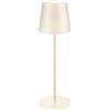 Majestic AGATA - Lampada da tavolo LED senza fili ricaricabile, Lunga durata, Dimmer Touch, Luce Calda-Naturale-Fredda, per interni ed esterni IP54, H37cm, Avorio