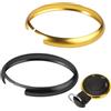 TXErfolg Copertura da 2 Portachiavi Anello Decorativo Chiave per Telecomando auto Portachiavi in Metallo Portachiavi Sostituzione per Mini R55 R56 R57 R58 R59 R60(Nero + Oro)